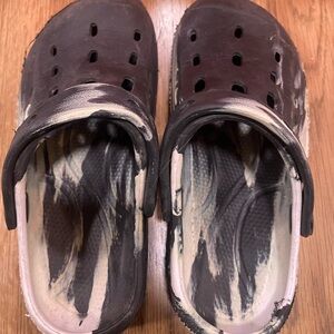 Kids white and Black shoes